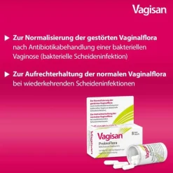 Vagisan Scheidenpilz Medikamente-Probioflora Milchsäure-Bakterien Hartkapseln , 8 St