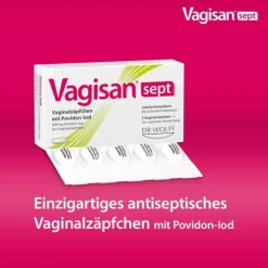Vagisan sept Vaginalzäpfchen mit Povidon-Iod, 5 St- Scheidenpilz Medikamente