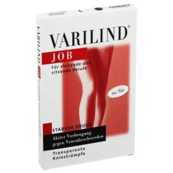 Varilind Stütz- Und Reisestrümpfe-Job transparent L schwar, 2 St