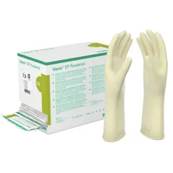 Vasco OP Powdered Handschuhe Latex Größe 6,5 naturweiß, 2X50 St- Latexhandschuhe