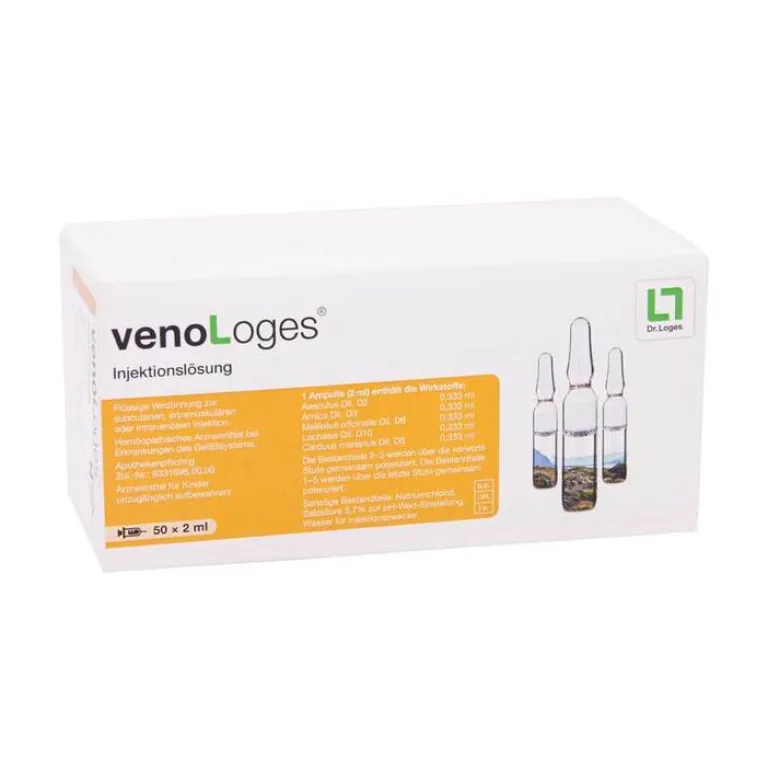 Dr. Loges venoLoges® Injektionslösung Ampullen, 50X2 ml- Venenleiden