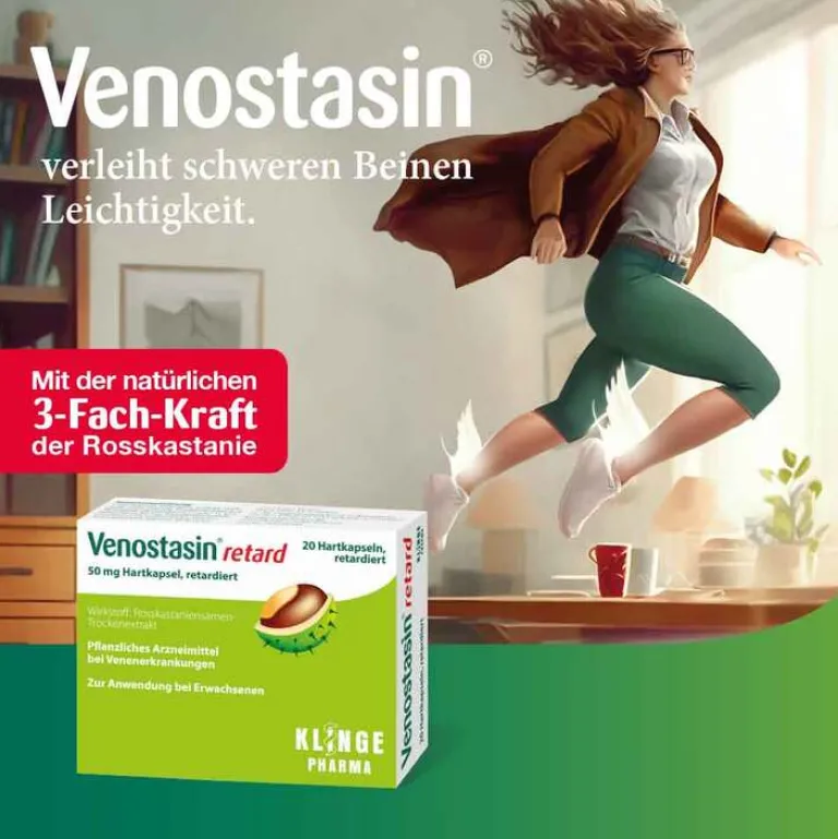 Venostasin ® retard Kapseln mit Rosskastaniensamen-Trockenextrakt, 200 St- Venenleiden