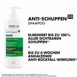 Vichy Shampoos|Kopfhautpflege-Dercos Anti-Schuppen Shampoo trockene Kopfhaut, 390 ml