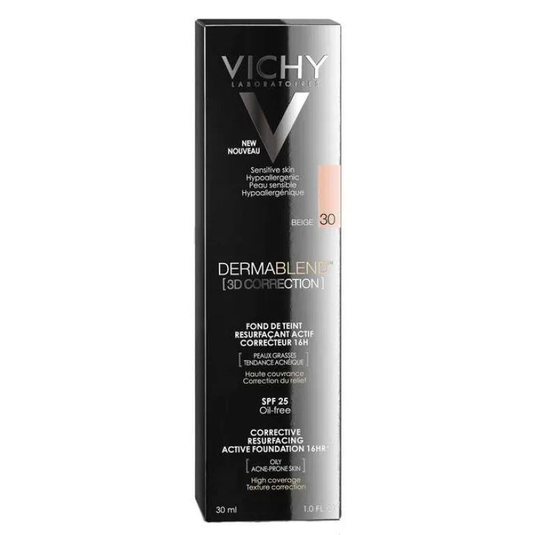 Vichy Make Up-Dermablend 3D Correction Make-up 30 Beige, 30 ml