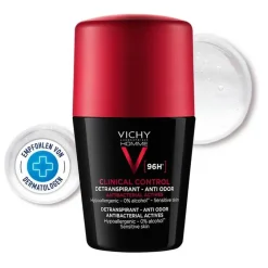 Vichy Homme Deo Clinical Control 96h Roll-on, 50 ml- Antitranspirant & Deo