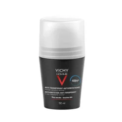 Vichy Homme Deo Roll-on für sensible Haut, 50 ml- Antitranspirant & Deo