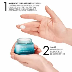 Vichy Trockene Haut|Hautbedürfnisse-Mineral 89 72h Creme leicht mit Duft, 50 ml
