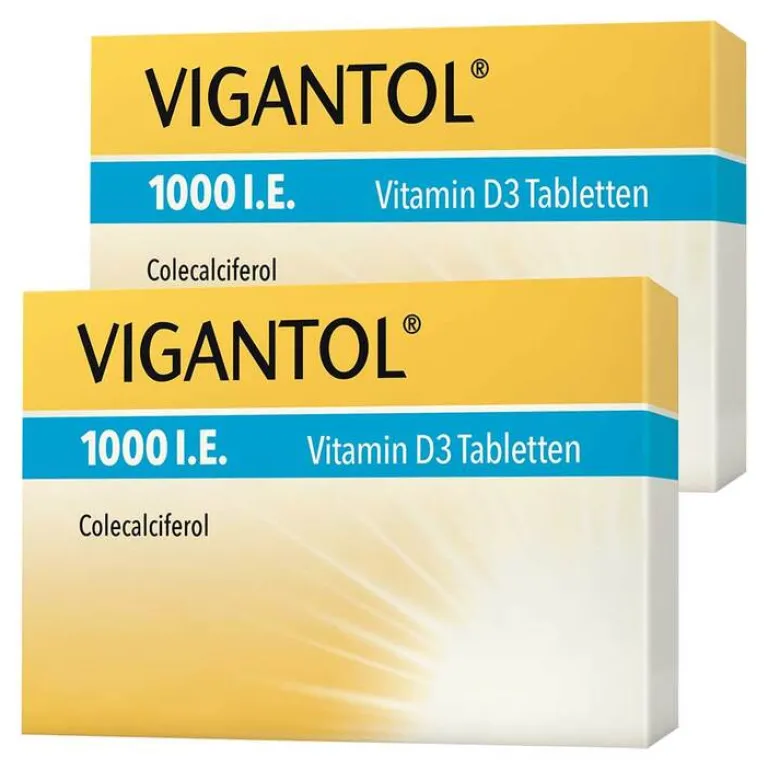 Vigantol Vitamin D (Colecalciferol)-1.000 I.E. Vitamin D3 Tabletten, 2x200 St