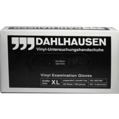 P.J.Dahlhausen Vinylhandschuhe-Vinyl Handschuhe ungepudert Größe XL, 100 St