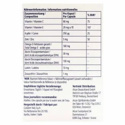 Vitalux Plus Lutein und Omega 3 Kapseln, 28 St- Omega 3 Kapseln