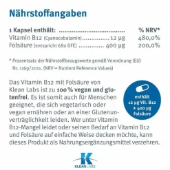 Vitamin B12 + Folsäure Kapseln, 100 St^Douglas Laboratories Online