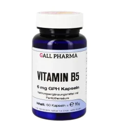 Hecht Pharma Vitamin B5 (Pantothensäure)-Vitamin B5 6 mg GPH Kapseln, 60 St