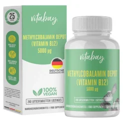 Vitamin B12 Depot 5000 µg Methylcobalam.vegan Lut., 240 St^Vitabay Outlet