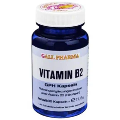 Hecht Pharma Vitamin B2 (Riboflavin)-Vitamin B2 GPH Kapseln, 30 St