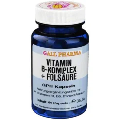 Hecht Pharma Vitamin B Komplex + Folsäure GPH Kapseln, 60 St- Vitamin B Komplex