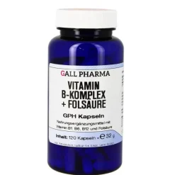 Vitamin B Komplex + Folsäure GPH Kapseln, 120 St^Hecht Pharma Outlet