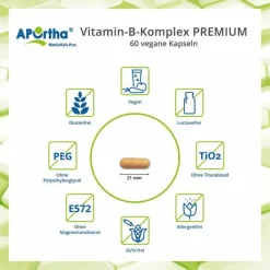 Vitamin B Komplex Premium Tabletten, 60 St^Aportha
