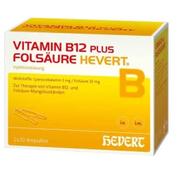 Vitamin B12 plus Folsäure , 2X20X2 ml^Hevert Best