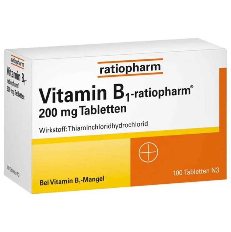Vitamin B1 200 mg Tabletten, 100 St^Ratiopharm Online