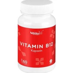 BjökoVit Vitamin B12 Vegi-Kapseln, 60 St- Vitamin B12 (Cobalamin)