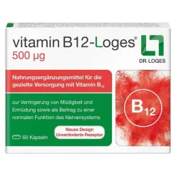 Dr. Loges Vitamin B12-Loges 500 µg Kapseln, 60 St- Vitamin B12 (Cobalamin)