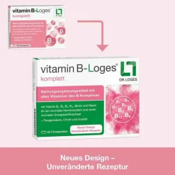 Dr. Loges vitamin B-Loges komplett Filmtabletten, 120 St- Vitamin B Komplex|Hirnleistung & Nerven
