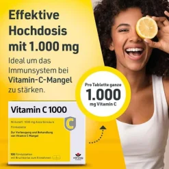 Wörwag Pharma Vitamin C (Ascorbinsäure)-Vitamin C 1000 mg Tabletten, 100 St