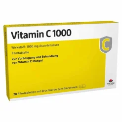 Wörwag Pharma Vitamin C (Ascorbinsäure)-Vitamin C 1000 mg Tabletten, 20 St