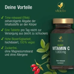 Feelgood Vitamin C (Ascorbinsäure)-Vitamin C 1000 mg Time Released Tabletten, 100 St
