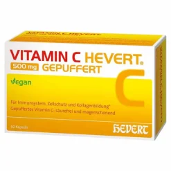 Hevert Vitamin C (Ascorbinsäure)-Vitamin C 500 mg gepuffert Kapseln, 60 St