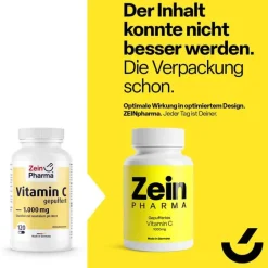 Zein Pharma Vitamin C (Ascorbinsäure)-Vitamin C Kapseln 1000 mg gepuffert, 120 St