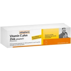 Ratiopharm Vitamin C Plus Zink- Brausetabletten, 20 St- Zink|Vitamin C (Ascorbinsäure)