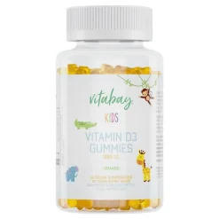 Vitabay Vitamin D (Colecalciferol)-Vitamin D3 1.000 I.E. Fruchtgummis Orange veg.Kids, 60 St