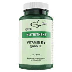 Green line Nutritheke Vitamin D3 3.000 I.E. Kapseln, 180 St- Vitamin D (Colecalciferol)