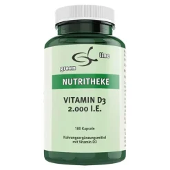 Green line Nutritheke Vitamin D (Colecalciferol)-Vitamin D3 2.000 I.E. Kapseln, 180 St