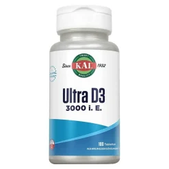 KAL Vitamin D (Colecalciferol)-Vitamin D3 3000 I.E. Ultra Tabletten, 100 St