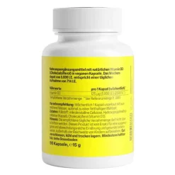 Zein Pharma Vitamin D (Colecalciferol)-Vitamin D3 5.000 I.E. Wochendepot Kapseln, 90 St