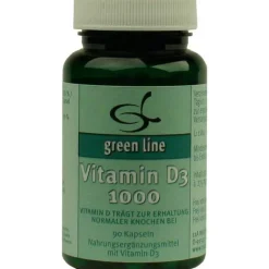 Green line Nutritheke Vitamin D (Colecalciferol)-Vitamin D3 1000 Kapseln, 90 St
