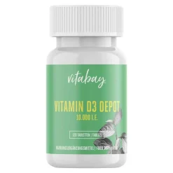 Vitabay Vitamin D3 Depot 10.000 I.E. Cholecalciferol Tabletten , 120 St- Vitamin D (Colecalciferol)