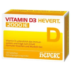 Hevert Vitamin D3 2.000 I.E. Tabletten, 120 St- Vitamin D (Colecalciferol)