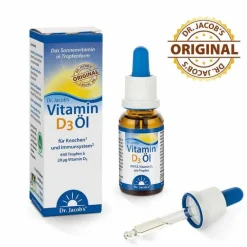 Dr. Jacobs Vitamin D3 Öl Tropfen, 20 ml- Vitamin D (Colecalciferol)