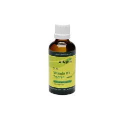 Allcura Vitamin D (Colecalciferol)-Vitamin D3 Tropfen 1000 I.E., 50 ml