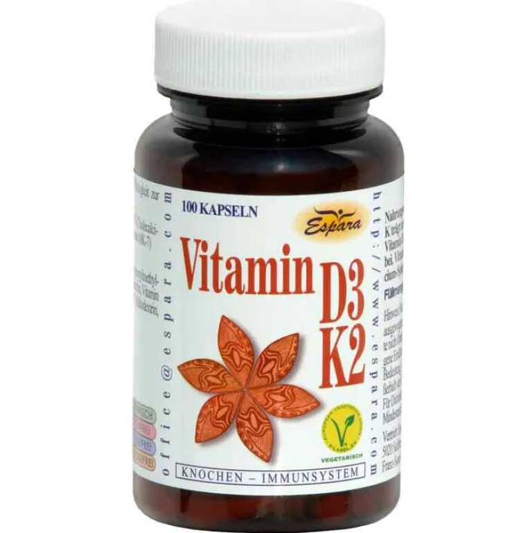 Vitamin D3-K2 Kapseln, 100 St^Espara Best