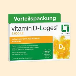Dr. Loges Vitamin D (Colecalciferol)-Vitamin D-Loges 5.600 I.E. Kautabletten, 60 St