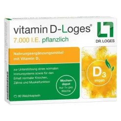 Vitamin D-Loges 7.000 I.E. pflanzlich Wochendepot, 90 St^Dr. Loges Clearance
