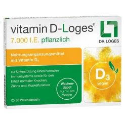 Dr. Loges Vitamin D-Loges 7.000 I.E. pflanzlich Wochendepot, 30 St- Vitamin D (Colecalciferol)