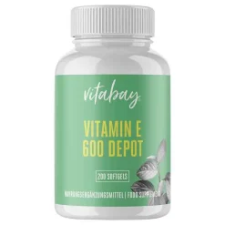 Vitamin E 600 I.E. Depot vegan hochdosiert Weichk., 200 St^Vitabay Clearance