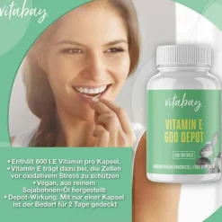 Vitamin E 600 I.E. Depot vegan hochdosiert Weichk., 200 St^Vitabay Clearance