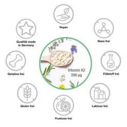 Vitabay Vitamin K-Vitamin K2 200 µg MK-7 vegan Tabletten, 240 St