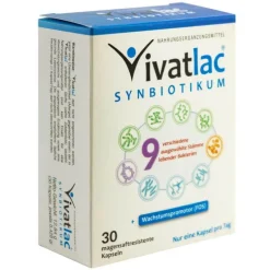 Vivatlac Bakterienkulturen-Synbiotikum magensaftresistente Kapseln, 30 St